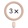 3Pcs Ultra-thin Simple Magnetic Rings Lightweight Lightning Silk Screen Metal Stickers For Magsafe Magnetic Wireless Charger Compatible. 