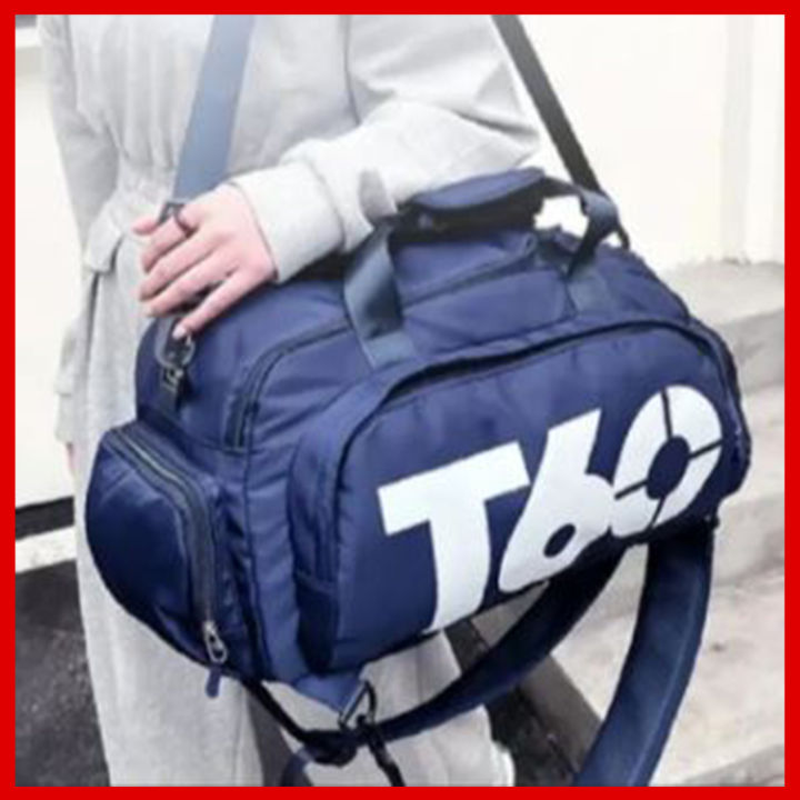 T60 bag 4 in 1 Size (20x10x10) imported travelling bag waterproof multi function daffal travel bag backpack (Blue & white)