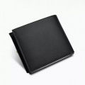 High-quality Black PU Leather Fashionable Wallet for Men.