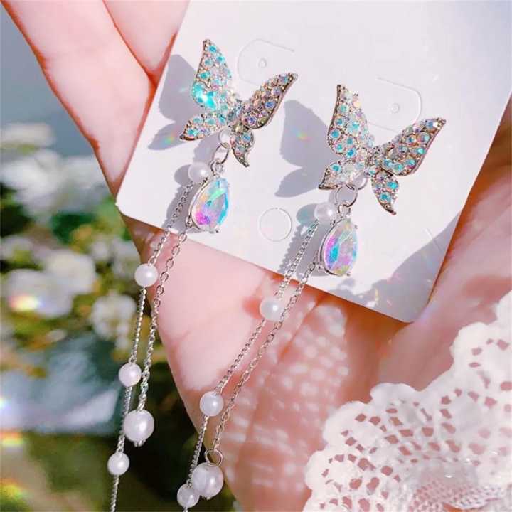 Korean%20Fashion%20Purple%20Crystal%20Butterfly%20Drop%20Earring%20for%20Women%20%20Tassel%20Chain%20Rhinestone%20Earring%20Jewelry%20-%20Image%209