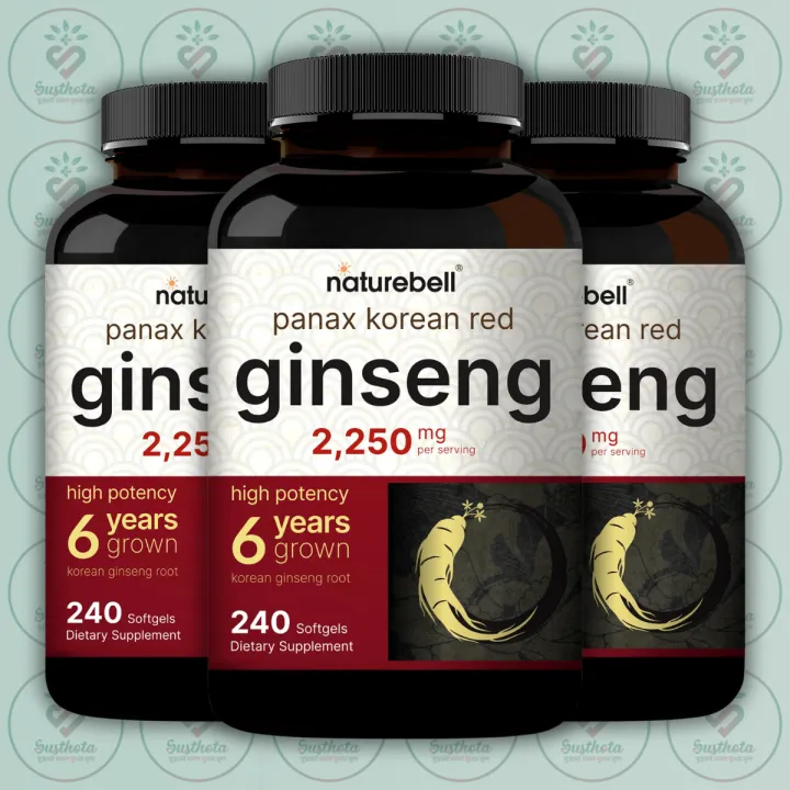 NatureBell%20Panax%20Korean%20Red%20Ginseng%20-%202,250%20mg%20-%20240%20Softgels%20-%20with%20Ginsenosides%20-%20for%20Energy,%20Performance%20&%20Vitality%20-%20Image%202