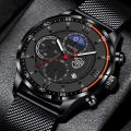 DEYROS Top Men's Brand Watches Fashion Luxury Mens Ultra-thin Steel Mesh Belt Quartz Wrist Watch For Men Waterproof Casual Classic Jam Tangan Lelaki / Man.
