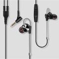QKZ DM10 Zinc Alloy HiFi Earphone In Ear Earphones - Black. 