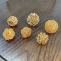 Big Flower Ring Gold Plated Adjustable Size Dubai Arabic Wedding Bands Ethnic Wedding Jewelry Size Rings for Women Plus Size.