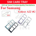 Samsung Galaxy A22 Sim Tray Micro SD Card Slot with Sim Ejector Pin Replacement Part.