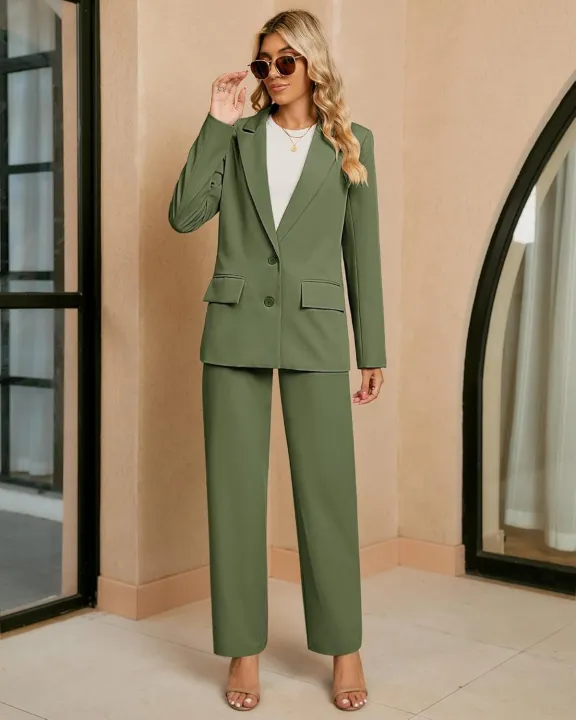 Ladies%20Elegant%20Micro%20Twill%20Business%20Outfit%20Blazer%20Set%20-%20Image%205