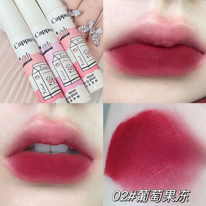Cappuvini%20Velvet%20Matte%20Liquid%20Lipstick%20Waterproof%20Lip%20Gloss%20Long%20Lasting%20Nude%20Lipstick%20Women%20Red%20Lip%20Tint%20-%20Image%207