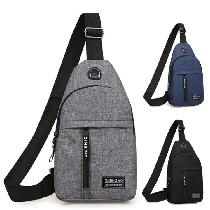 Messenger Bag Sling Bag Chest Pack Picnic Canvas Bag Crossbody Daily Bag Canvas Bags Shoulder Bags Men Bags