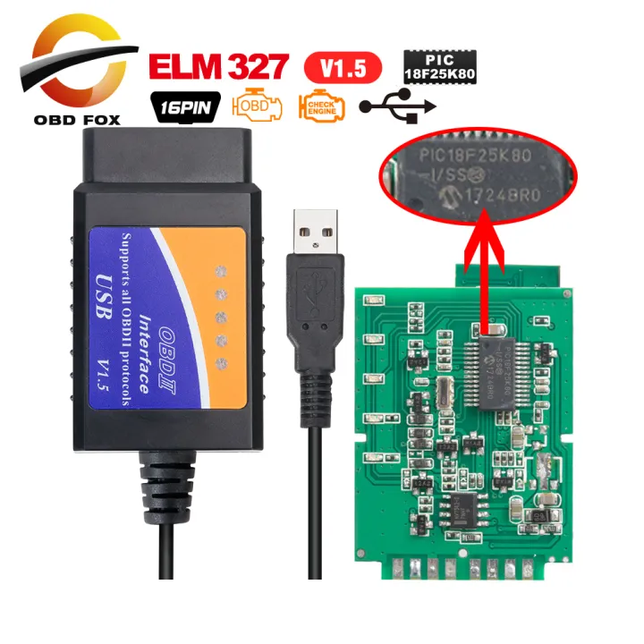ELM327 V2.1 USB OBD2 cable coder reader scanner super elm 327 V1.5 bluetooth wifi for PC/Android/ios auto diagnostic tool