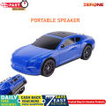 X-701 Car-Shaped Wireless Bluetooth Speaker – High Bass, LED, Mic, USB/TF/AUX Support. 