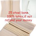 Latex Waist Trainer Corset Belly Slim Belt Body Shaper Modeling Strap 25 Steel Boned Waist Cincher fajas colombianas.