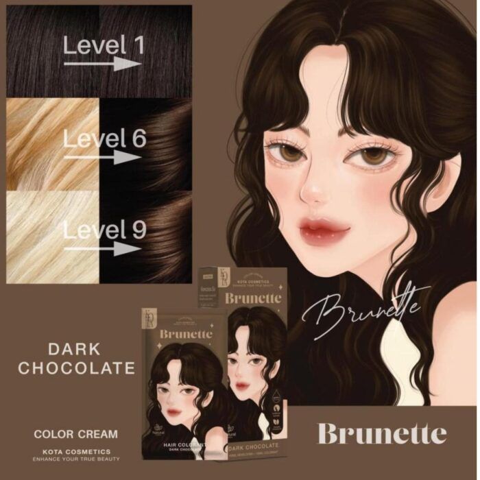 Kota Cosmetics Hair Color Hair Dye Color Cream Brunette