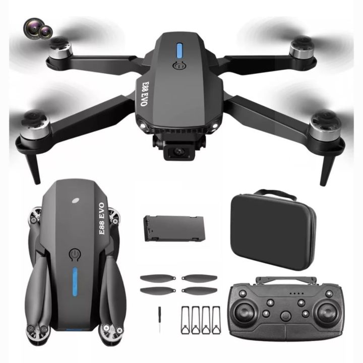 E88%20EVO%20Professional%20E88%20PRO%20Brushless%20Motor%20RC%20Dron%208K%20Dual%20Camera%20Optical%20Flow%20Foldable%20Helicopter%20Aircraft%20Quadcopter%20Drone%20-%20Image%204