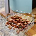 Air Fryer Basket 8.19Inch Square Air Fryer Basket for Instant Vortex Air Fryer,,,Air Fryer Accessories.
