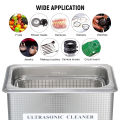 900mL Digital Ultrasonic Cleaner with Degassing Function Household Glasses Cleaning Machine Stainless Steel Jewelry Cleaning Tool Toothbrush Cleaning Instrument US Plug.