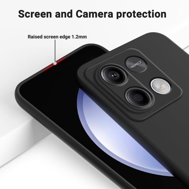 Xiaomi%20Redmi%20Note%2013%204G%20Premium%20Silicone%20Matte%20Soft%20Phone%20Case%20-%20Black%20-%20Phone%20Back%20Cover%20-%20Image%203