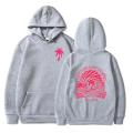 Everything Comes in Waves Graphic Sweatshirts Hoodies Women Surfer Lover Gift Pink Palm Puff Cartoon Classic Street Style Hoodie.