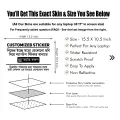 Customized Custom-Made Laptop Sticker Waterproof Removable Laptop Skin For Any Kind of Laptop - (10.5X15.5 Inch) - LSKN-CUSTOM107 - DDecorator. 