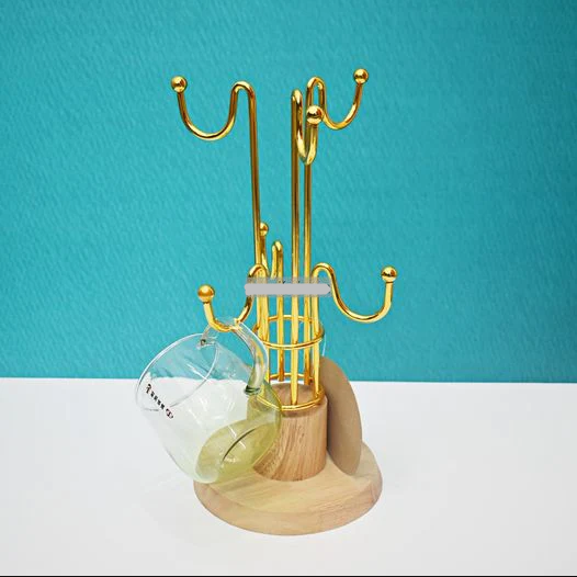 13.5%20inch%20Metal%20Cup,%20Mug%20Stand%20with%20Wooden%20Base%20-%20Image%202