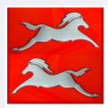 Horse Logo 2pcs Emblem 3D Chrome Sticker for T Apache (Both Side of Fuel Tank).