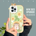 FELMYST for iPhone 15 Pro Max Plus Back Cover Cartoon Cute Litte Girls Print Monster Lens Phone Case. 