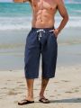 Men’s Casual Linen Shorts – Regular Fit for Hot Weather Days. 