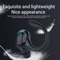 【3C VictoryEagle】Business Wireless Bluetooth 5.2 Headset Calling Single-Ear Headphone Long Standby Sport Hook Earphone Light weight HD Earbuds. 