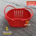 Plastic Baby Basket With Double Handle, Carry Small Storage Basket 1 PIECES. 