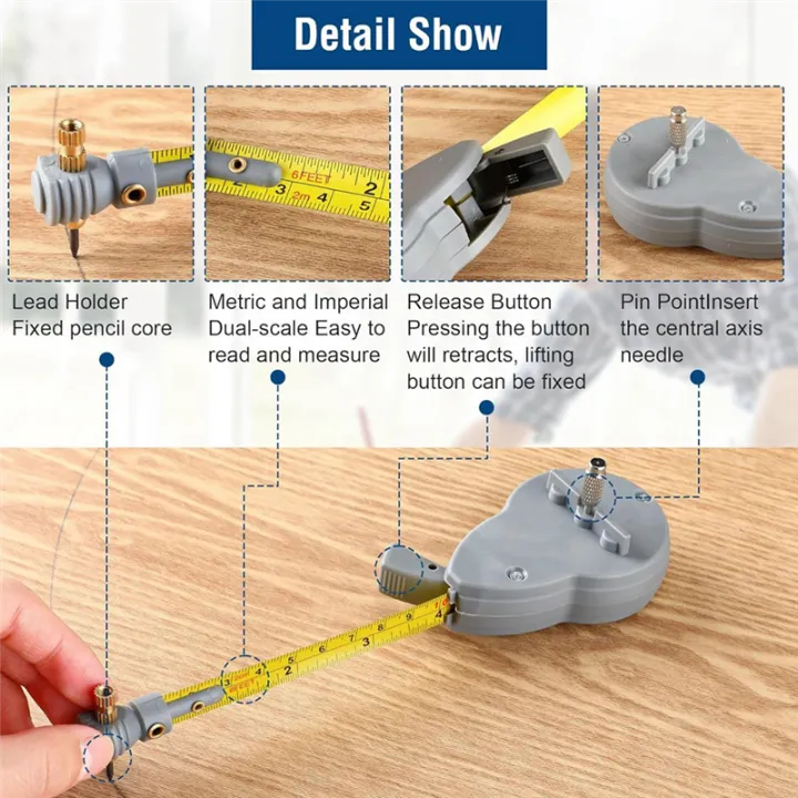 Measure%20Beam%20Compass%20with%2010%20Pencil%20Leads,Measure%20Beam%20Compass%20for%20Drawing%20Circles%20and%20Lines%20with%20Tape%20Measure%20-%20Image%203