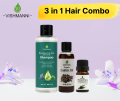 Vishmanni Shampoo 200ml  Castor oil 100 ml Rosemary oil 10 ml Combo for hair growth and reduce hair fall. 