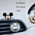 【Mary DAI Store】Sticker Car Body Side Decal Big Size Cute Mickey Mouse Pattern Vinyl Truck Vehicle Full Body Car Styling.