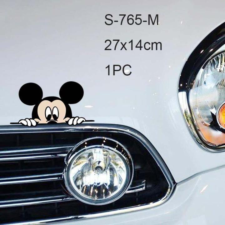 【Mary DAI Store】Sticker Car Body Side Decal Big Size Cute Mickey Mouse Pattern Vinyl Truck Vehicle Full Body Car Styling