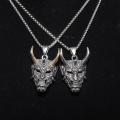 Punk Hop Rock Necklace Jewelry Horror Halloween Gift Exquisite Gothic Ghost Pendant Necklace Men's Classic Retro. 