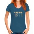 Vintage 1971 DTH birthday T-shirts for men retro funny 100% cotton tee shirt o neck short sleeve t shirt gift idea clothes. 