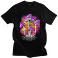 Fashion Classic Men's Psychedelic Psilocybin Harajuku T-shirt Magic Mushrooms Tshirt Short Sleeved T Shirt Summer Fungi Tees.