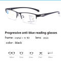 Anti Blue Ray Progressive Glasses Reading Presbyopia Eyeglasses Fashion Frame Clear Lenses Add 1.00~ 4.0 Multifocal glasses.