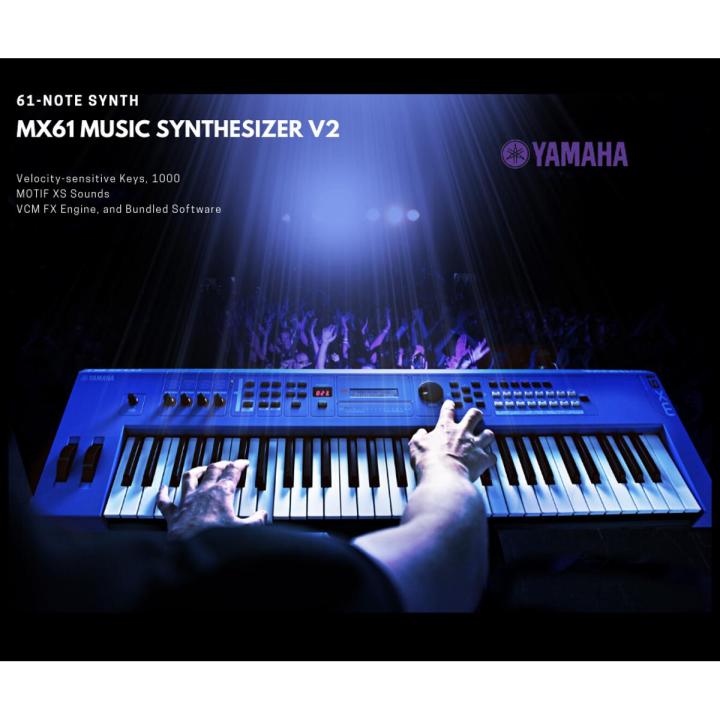 Yamaha MX61 Music Synthesizer V2 - Black Keyboard