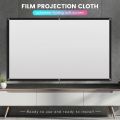 Projector Screen for Home Theater White Foldable Anti- (84Inch).