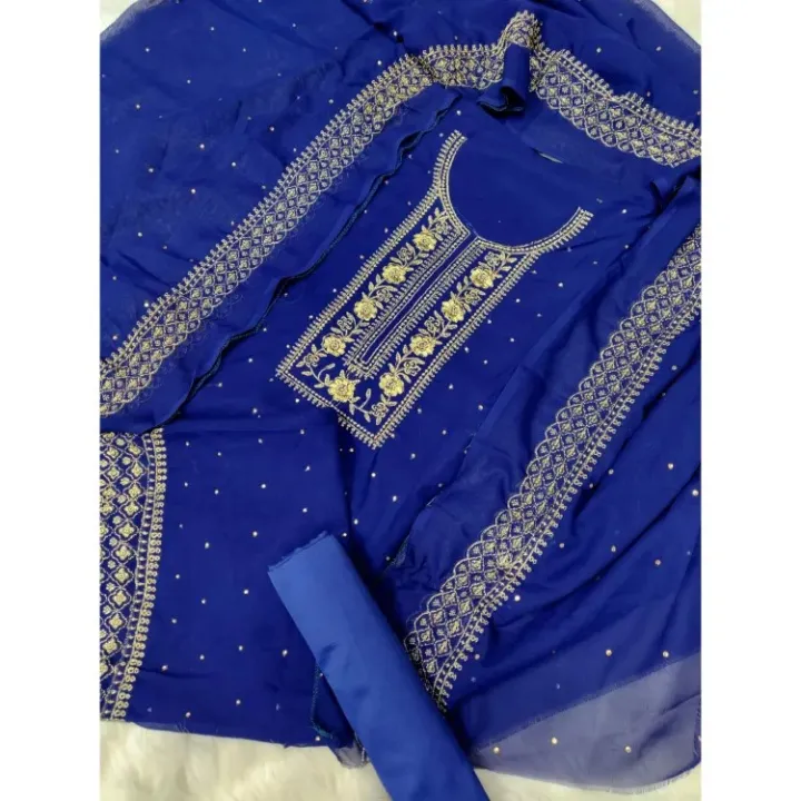 Exclusive%20Georgette/Jorjet%20Shalwar%20Kameez%20Three%20Piece%20Party%20Dress%20%7B3%20Piece%7D%20For%20Women%20-%20Image%203