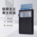 Anti infringement new genuine pickup bag with advanced feel, automatic pop-up metal card box, men's and wallet. 