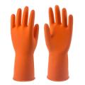 Industrial Rubber Hand Gloves, Chemical Resistance gloves, Rubber Safety Hand Gloves Use for Resist Oils, Acids, Detergents & Most Chemical Works Pack of 1 Pair,. 