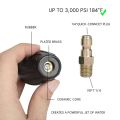 2X Universal Pressure Washer Turbo Nozzle for High Pressure Outlet Fitting Rotary 3.0 Orifice 1/4 Inch Plug 3000 Psi.