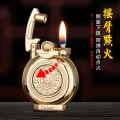 Leader CHIEF Rocker Arm Kerosene Lighter Rotating Automatic Ejection Retro Creative Decompression Personality Lighter Kerosene. 