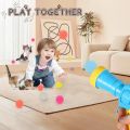 Cat Toys Interactive Launch Training Toy For Pet Kitten Creative Mini Gun Games Stretch Plush Ball Toys Pet Supplies. 