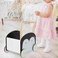 Wooden Baby Push Cart Push and Pull Stand Multifuctional Push Toy Shopping Cart for. 