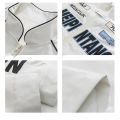 Spring PU Leather Motorcycle Jacket Men High Street Korean Letter Embroidery Bomber Coat Unisex Varsity Jacket Vintage Outwear. 