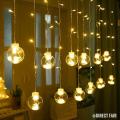 Wish Ball LED Fairy Light for Curtains- 16 feet, 12 Wish Ball-MHN - Room Decoration Light. 
