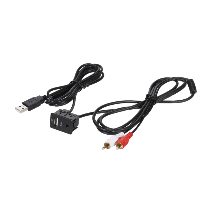 1M%20Car%20RCA%20Cable%20Adapter%20Switch%203.5mm%20Audio%20Jack%20AUX%20USB%20Cable%20Extention%20Mount%20Panel%20RCA%20Cable%20Replacement%20For%20Toyota%20Volkswagen%20-%20Image%205