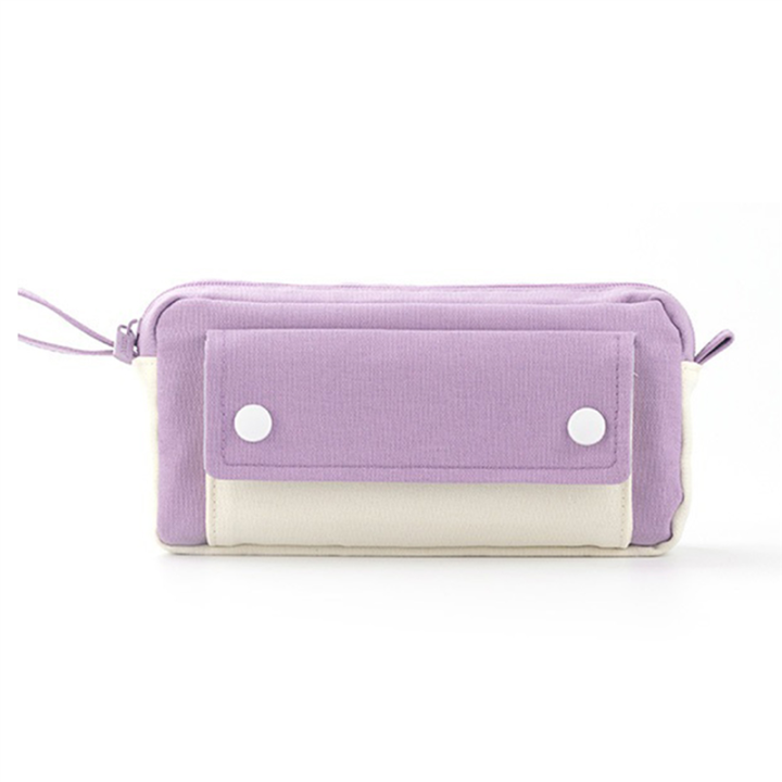 ANGOO Pencil Case,Large Capacity Pen Pencil Pouch, Purple