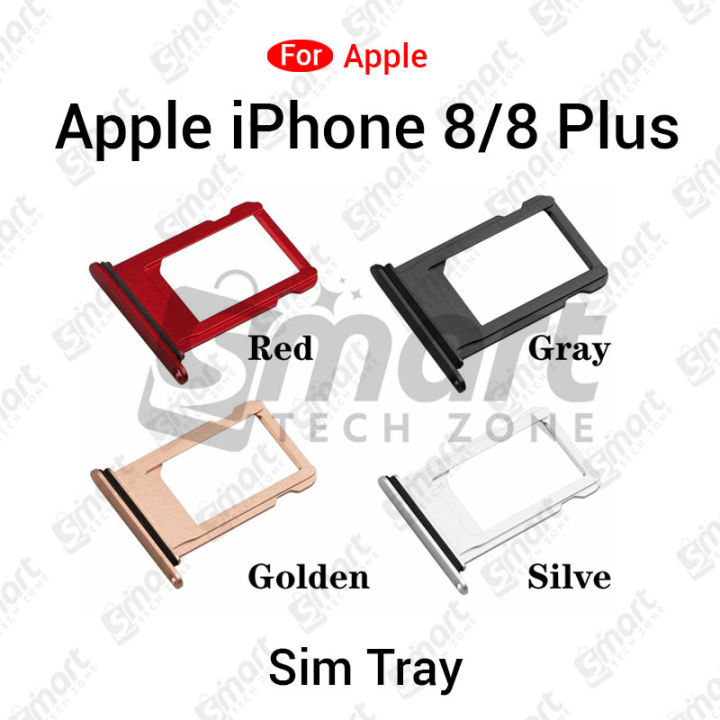 Sim Slot Card Tray For iPhone 8 8 Plus With Sim Ejector Pin Replacement Parts